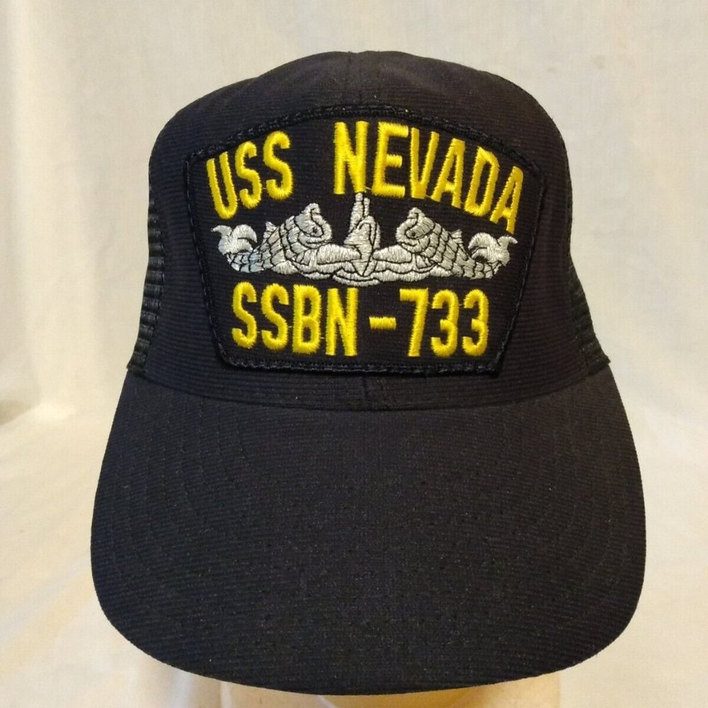 Vintage USS Nevada SSBN-733 Snapback Men's Hat USA